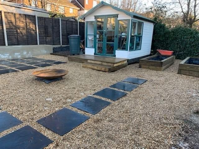 Complete garden transformation with professional landscaping.